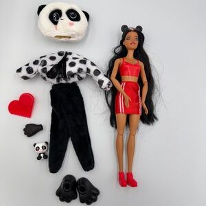 Barbie Cutie Reveal Panda Plush Costume Doll with Pet